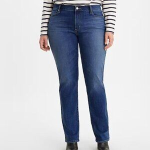 LEVI'S Women's Classic Straight Mid-Rise Jeans Plus Size 24W